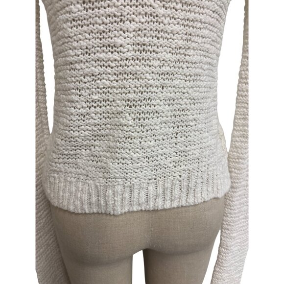 Abercrombie & Fitch Off-White Knit Sweater Womens S - Picture 9 of 12